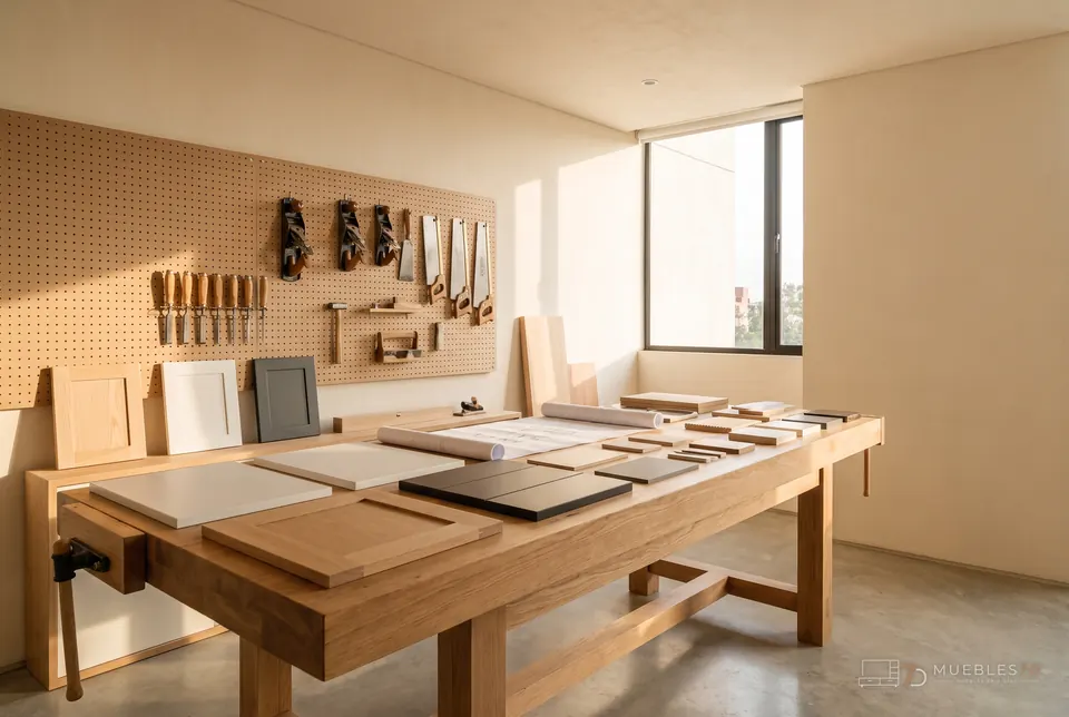 Taller de carpintería de Muebles7D en Bucaramanga