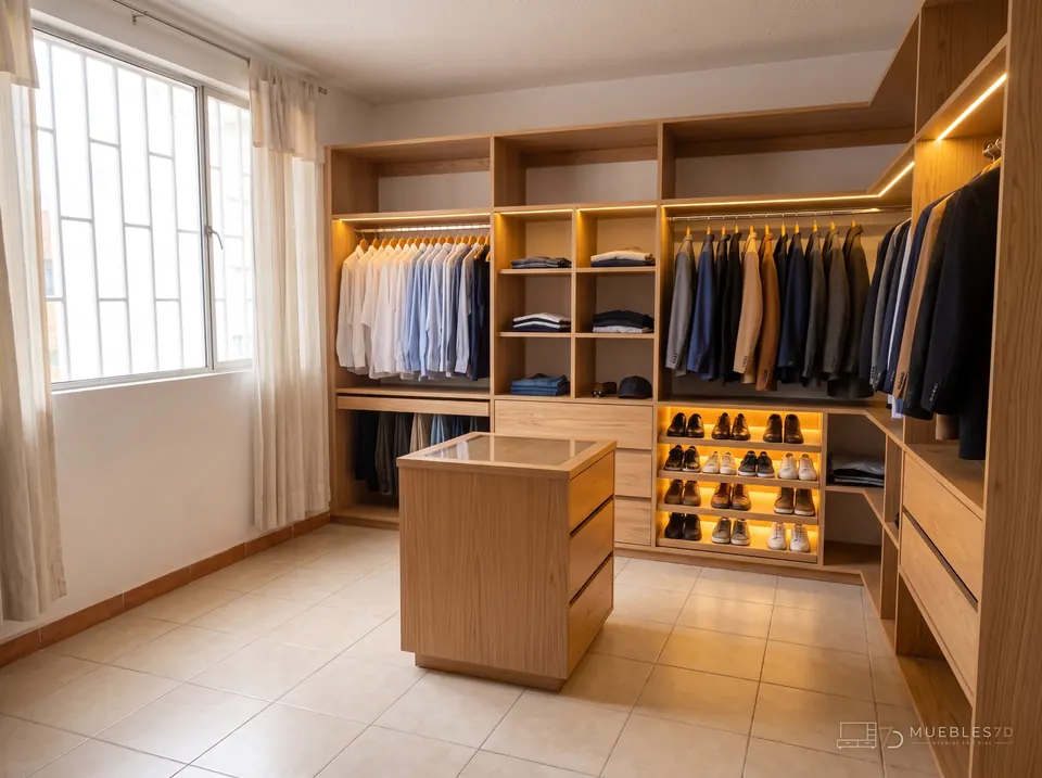 Habitación convertida en vestier en Bucaramanga
