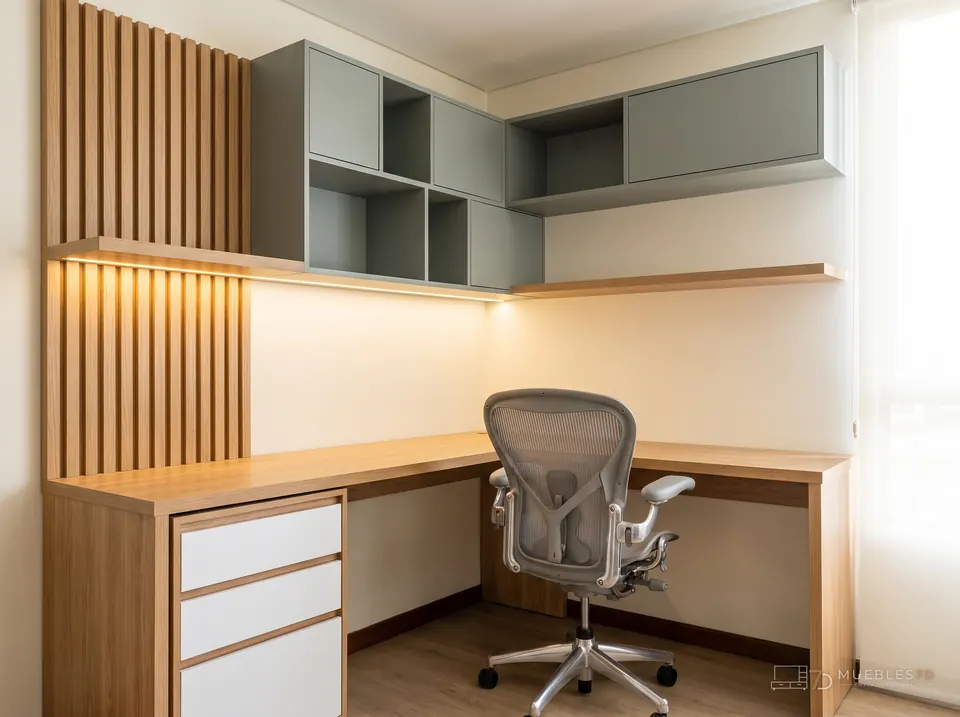 Idea de home office a medida — Muebles7D